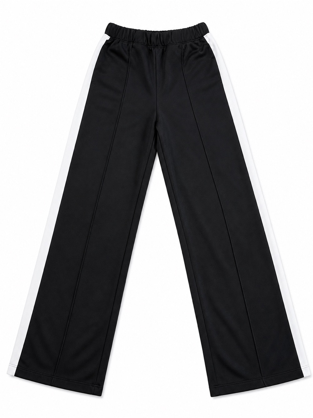 Old Navy Black Track Pants with White Side Stripes